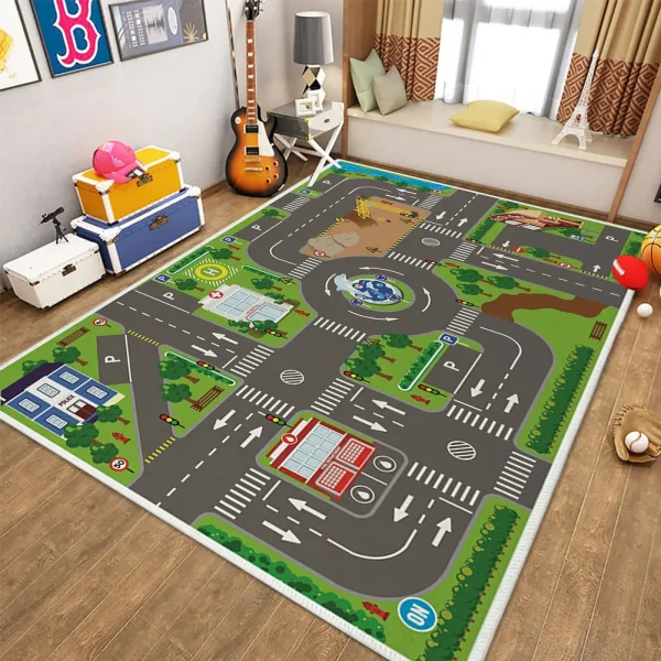 Child Playmat Highway Simulated City Traffic